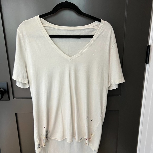 Raquel Allegra Splatter Tee Size 0 Medium - Picture 1 of 10
